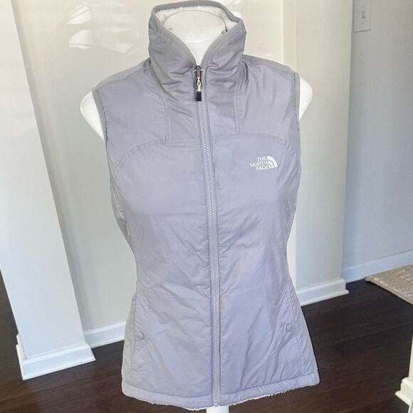 The North Face Grey Double Sided Bodywarmer Vest S - Picture 1 of 9